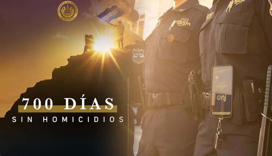 700 días sin homicidios bajo el régimen de excepción en El Salvador